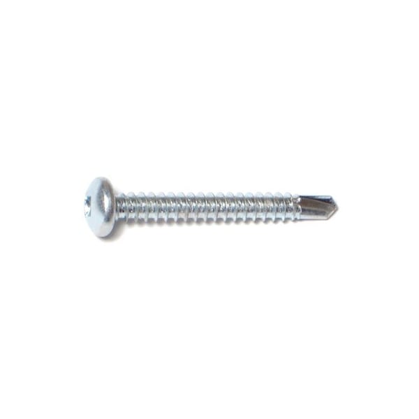 Midwest Fastener Self-Drilling Screw, #10 x 1-1/2 in, Zinc Plated Steel Pan Head Square Drive, 100 PK 08815 - main